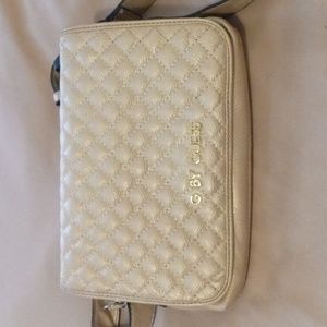 G by Guess Gold Quilted Waist Bag